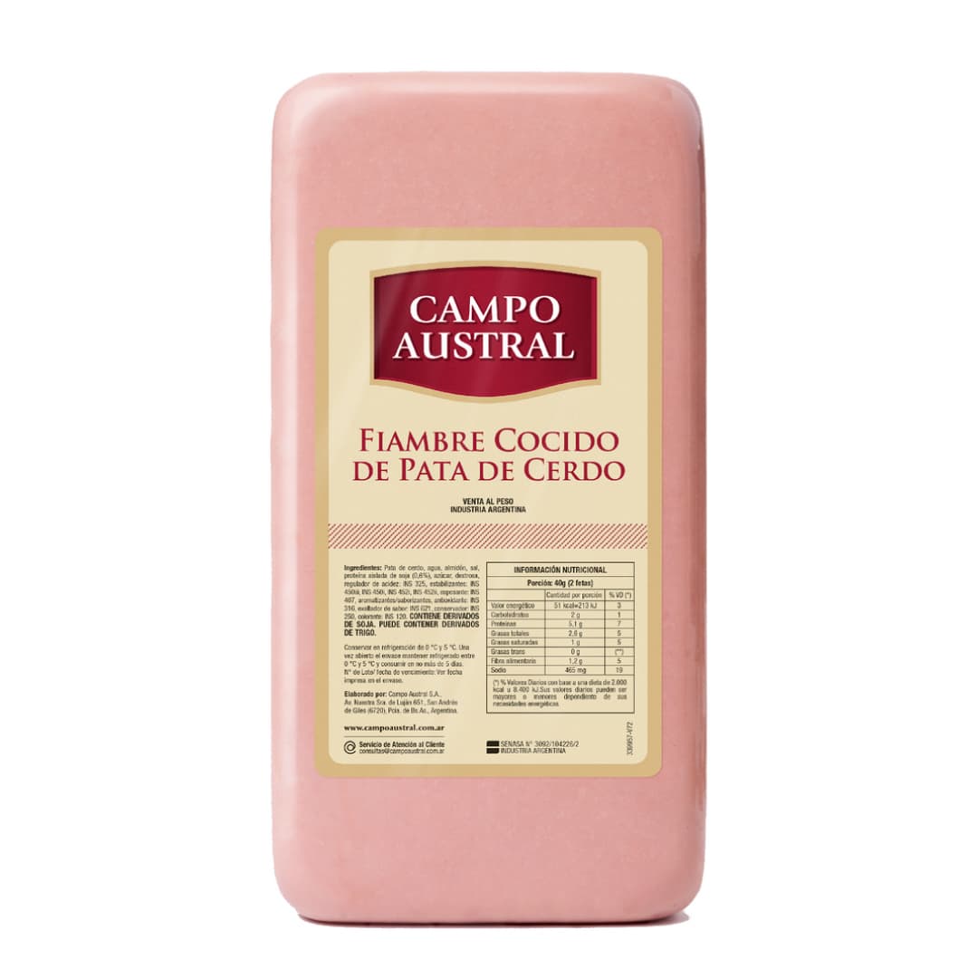 Paleta de cerdo Campo Austral 100g